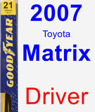 Driver Wiper Blade for 2007 Toyota Matrix - Premium