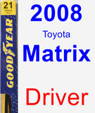 Driver Wiper Blade for 2008 Toyota Matrix - Premium