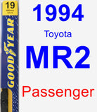 Passenger Wiper Blade for 1994 Toyota MR2 - Premium