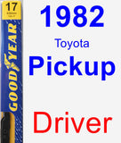 Driver Wiper Blade for 1982 Toyota Pickup - Premium