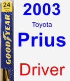 Driver Wiper Blade for 2003 Toyota Prius - Premium