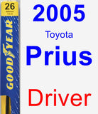 Driver Wiper Blade for 2005 Toyota Prius - Premium
