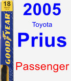 Passenger Wiper Blade for 2005 Toyota Prius - Premium