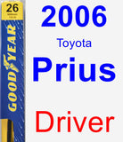 Driver Wiper Blade for 2006 Toyota Prius - Premium