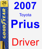 Driver Wiper Blade for 2007 Toyota Prius - Premium