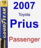 Passenger Wiper Blade for 2007 Toyota Prius - Premium