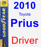 Driver Wiper Blade for 2010 Toyota Prius - Premium