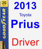 Driver Wiper Blade for 2013 Toyota Prius - Premium