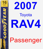 Passenger Wiper Blade for 2007 Toyota RAV4 - Premium