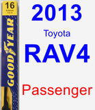 Passenger Wiper Blade for 2013 Toyota RAV4 - Premium