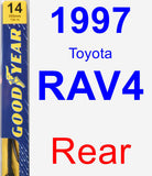 Rear Wiper Blade for 1997 Toyota RAV4 - Premium