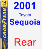 Rear Wiper Blade for 2001 Toyota Sequoia - Premium