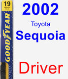 Driver Wiper Blade for 2002 Toyota Sequoia - Premium