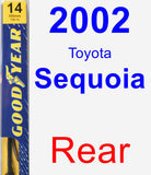 Rear Wiper Blade for 2002 Toyota Sequoia - Premium