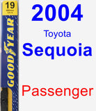 Passenger Wiper Blade for 2004 Toyota Sequoia - Premium