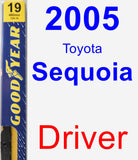 Driver Wiper Blade for 2005 Toyota Sequoia - Premium