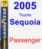 Passenger Wiper Blade for 2005 Toyota Sequoia - Premium