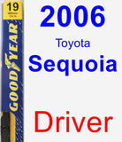 Driver Wiper Blade for 2006 Toyota Sequoia - Premium