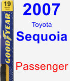 Passenger Wiper Blade for 2007 Toyota Sequoia - Premium