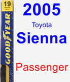 Passenger Wiper Blade for 2005 Toyota Sienna - Premium