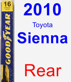 Rear Wiper Blade for 2010 Toyota Sienna - Premium