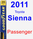 Passenger Wiper Blade for 2011 Toyota Sienna - Premium