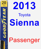 Passenger Wiper Blade for 2013 Toyota Sienna - Premium