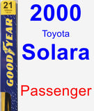 Passenger Wiper Blade for 2000 Toyota Solara - Premium