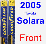 Front Wiper Blade Pack for 2005 Toyota Solara - Premium