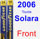 Front Wiper Blade Pack for 2006 Toyota Solara - Premium