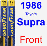 Front Wiper Blade Pack for 1986 Toyota Supra - Premium