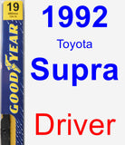 Driver Wiper Blade for 1992 Toyota Supra - Premium