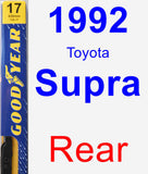 Rear Wiper Blade for 1992 Toyota Supra - Premium