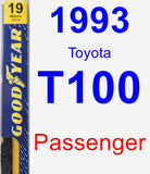 Passenger Wiper Blade for 1993 Toyota T100 - Premium