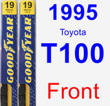 Front Wiper Blade Pack for 1995 Toyota T100 - Premium