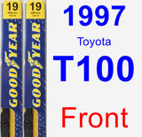 Front Wiper Blade Pack for 1997 Toyota T100 - Premium