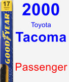 Passenger Wiper Blade for 2000 Toyota Tacoma - Premium