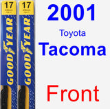 Front Wiper Blade Pack for 2001 Toyota Tacoma - Premium
