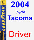 Driver Wiper Blade for 2004 Toyota Tacoma - Premium