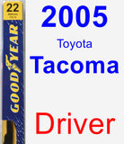 Driver Wiper Blade for 2005 Toyota Tacoma - Premium