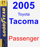 Passenger Wiper Blade for 2005 Toyota Tacoma - Premium