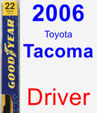 Driver Wiper Blade for 2006 Toyota Tacoma - Premium