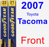 Front Wiper Blade Pack for 2007 Toyota Tacoma - Premium