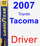 Driver Wiper Blade for 2007 Toyota Tacoma - Premium