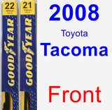 Front Wiper Blade Pack for 2008 Toyota Tacoma - Premium