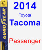 Passenger Wiper Blade for 2014 Toyota Tacoma - Premium