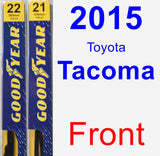 Front Wiper Blade Pack for 2015 Toyota Tacoma - Premium