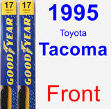 Front Wiper Blade Pack for 1995 Toyota Tacoma - Premium