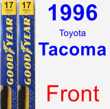 Front Wiper Blade Pack for 1996 Toyota Tacoma - Premium