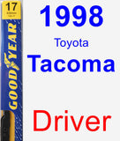 Driver Wiper Blade for 1998 Toyota Tacoma - Premium
